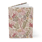 Enchanted Pink Wildflowers Journal - Hardcover Blank Lined Notebook