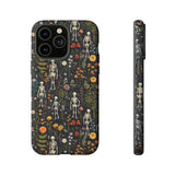 Mini Skeletons in Mystique Garden 3D Phone Case for iPhone, Samsung, Pixel iPhone 14 Pro Max / Matte