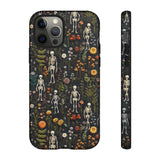 Mini Skeletons in Mystique Garden 3D Phone Case for iPhone, Samsung, Pixel iPhone 12 Pro / Glossy