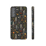 Mini Skeletons in Mystique Garden 3D Phone Case for iPhone, Samsung, Pixel Samsung Galaxy S21 FE / Glossy