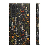 Mini Skeletons in Mystique Garden 3D Phone Case for iPhone, Samsung, Pixel Samsung Galaxy S22 Ultra / Matte