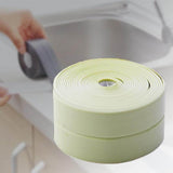 EasyCaulk™ Magic Anti-Mold Peel & Stick Self-Adhesive Caulk Tape Strip Green - Solid