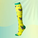 Comfort-Pro™ Creative Medical Compression Socks For Men & Women  (Enhanced Gradual Compression) Playful Monkeys | 1-Pack / Medium