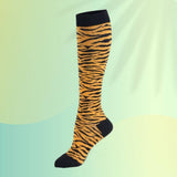 Comfort-Pro™ Creative Medical Compression Socks For Men & Women  (Enhanced Gradual Compression) Tiger Stripes | 1-Pack / Medium