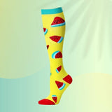 Comfort-Pro™ Creative Medical Compression Socks For Men & Women  (Enhanced Gradual Compression) Watermelon | 1-Pack / Medium
