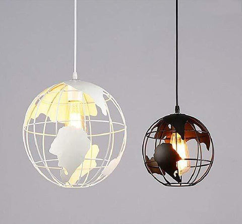 World Map Globe Pendant Light