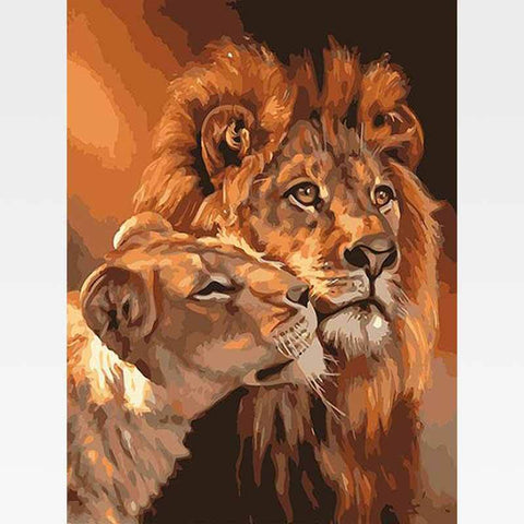 Picarts™ Lion Love Paint-By-Numbers Kit