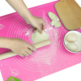 Nonstick Silicone Pastry Mat With Measurements Pink