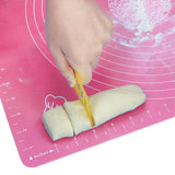 Nonstick Silicone Pastry Mat With Measurements Blue