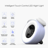 IntelliNight™ Wireless Smart LED Night Light & Alarm Clock WHITE
