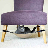 COZILY™ Under Chair Cat Hammock Grey and Beige