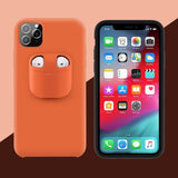 PodsPocket™ 2-In-1 iPhone Case With AirPods Holder Orange / iPhone 11 Pro Max / AirPods 1 / AirPods 2