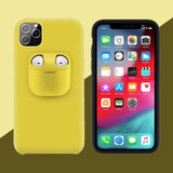 PodsPocket™ 2-In-1 iPhone Case With AirPods Holder Yellow / iPhone 11 Pro Max / AirPods 1 / AirPods 2