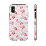 Dreamy Strawberry Cloud Phone Case - Pretty Pink Sky Protective Phone Cover for iPhone, Samsung, Pixel