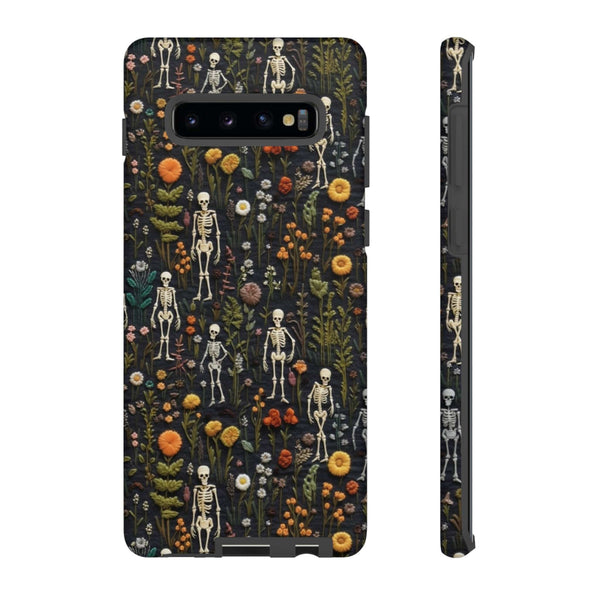 Mini Skeletons in Mystique Garden 3D Phone Case for iPhone, Samsung, Pixel