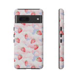 Dreamy Strawberry Cloud Phone Case - Pretty Pink Sky Protective Phone Cover for iPhone, Samsung, Pixel