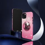 Disco Ball Phone Case - Pink Trendy Retro Mirror Ball Protective Phone Cover for iPhone, Samsung, Pixel