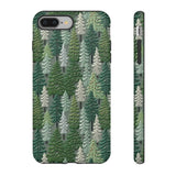 Christmas Forest 3D Aesthetic Phone Case for iPhone, Samsung, Pixel iPhone 8 Plus / Matte