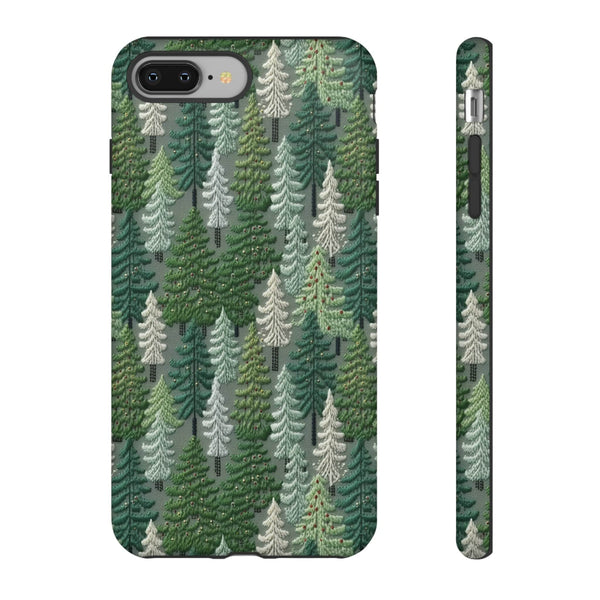 Christmas Forest 3D Aesthetic Phone Case for iPhone, Samsung, Pixel