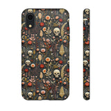 Magical Skull Garden Aesthetic 3D Phone Case for iPhone, Samsung, Pixel iPhone XR / Matte