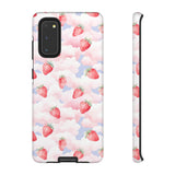 Dreamy Strawberry Cloud Phone Case - Pretty Pink Sky Protective Phone Cover for iPhone, Samsung, Pixel