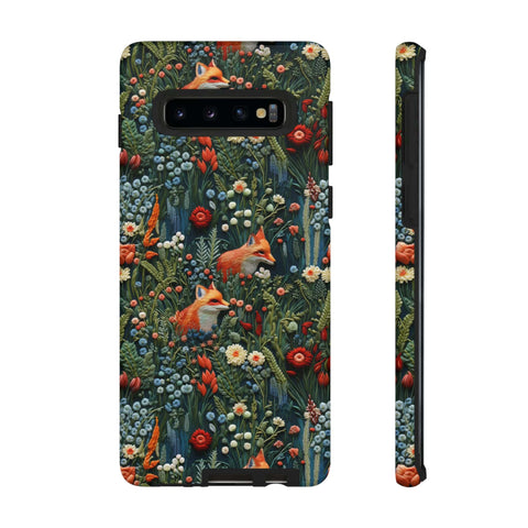 Botanical Fox Aesthetic Phone Case for iPhone, Samsung, Pixel