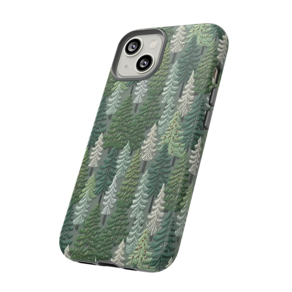 Christmas Forest 3D Aesthetic Phone Case for iPhone, Samsung, Pixel