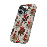 Cowboy Santa Embroidery Phone Case for iPhone, Samsung, Pixel