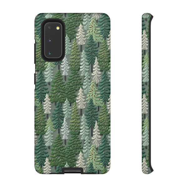 Christmas Forest 3D Aesthetic Phone Case for iPhone, Samsung, Pixel