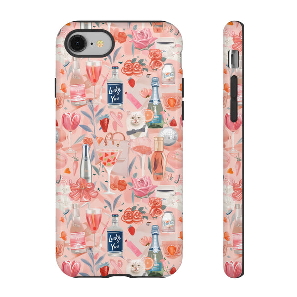 Pretty Pink Collage Phone Case - Preppy Trendy Art Aesthetic Phonecase for iPhone, Samsung, Pixel