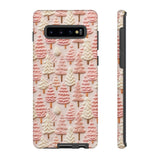 Pink Christmas Trees 3D Embroidery Phone Case for iPhone, Samsung, Pixel Samsung Galaxy S10 Plus / Matte