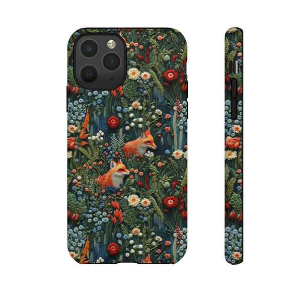 Botanical Fox Aesthetic Phone Case for iPhone, Samsung, Pixel