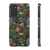 Botanical Fox Aesthetic Phone Case for iPhone, Samsung, Pixel Samsung Galaxy S20 / Glossy
