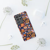 Citrus Coast Collage Phone Case - Blue Orange Trendy Coastal Art Protective Phone Cover for iPhone, Samsung, Pixel