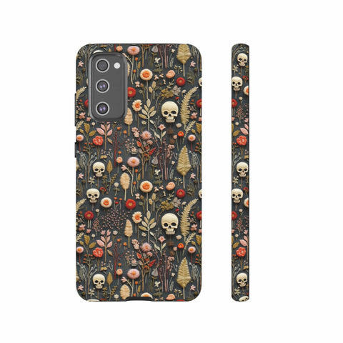 Magical Skull Garden Aesthetic 3D Phone Case for iPhone, Samsung, Pixel