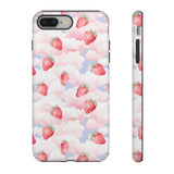 Dreamy Strawberry Cloud Phone Case - Pretty Pink Sky Protective Phone Cover for iPhone, Samsung, Pixel