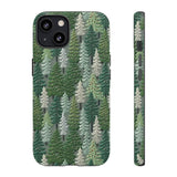 Christmas Forest 3D Aesthetic Phone Case for iPhone, Samsung, Pixel iPhone 13 / Matte