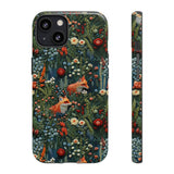 Botanical Fox Aesthetic Phone Case for iPhone, Samsung, Pixel iPhone 13 / Glossy