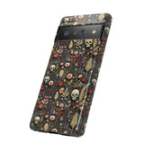 Magical Skull Garden Aesthetic 3D Phone Case for iPhone, Samsung, Pixel