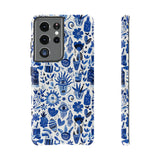 Blue State of Life Phone Case - Trendy Navy Blue Collage Protective Phone Cover for iPhone, Samsung, Pixel