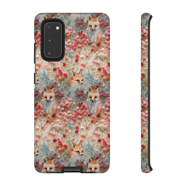 Cottagecore Fox 3D Aesthetic Phone Case for iPhone, Samsung, Pixel