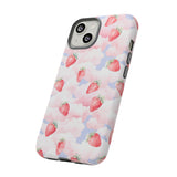 Dreamy Strawberry Cloud Phone Case - Pretty Pink Sky Protective Phone Cover for iPhone, Samsung, Pixel