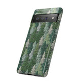 Christmas Forest 3D Aesthetic Phone Case for iPhone, Samsung, Pixel