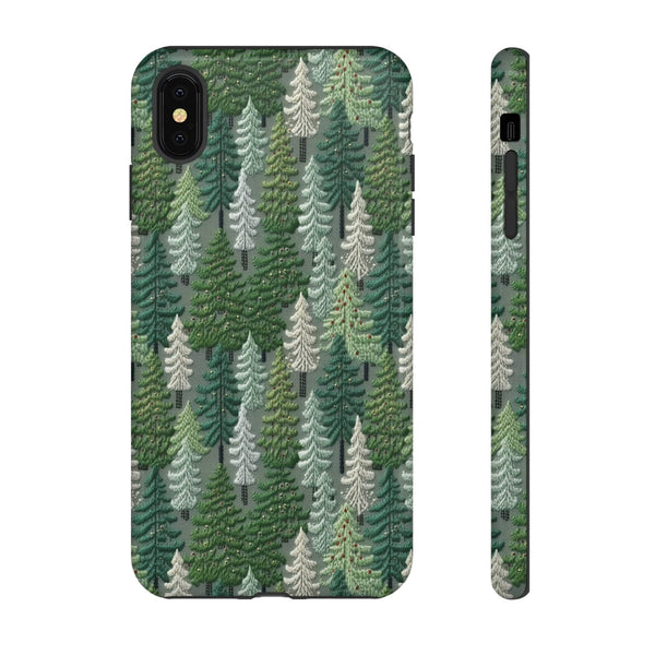 Christmas Forest 3D Aesthetic Phone Case for iPhone, Samsung, Pixel