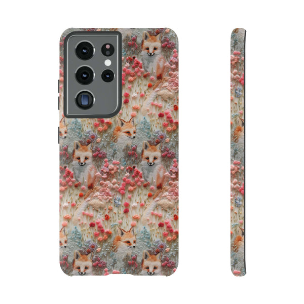 Cottagecore Fox 3D Aesthetic Phone Case for iPhone, Samsung, Pixel