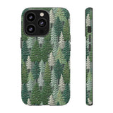 Christmas Forest 3D Aesthetic Phone Case for iPhone, Samsung, Pixel iPhone 13 Pro / Matte
