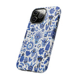 Blue State of Life Phone Case - Trendy Navy Blue Collage Protective Phone Cover for iPhone, Samsung, Pixel