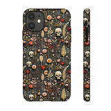 Magical Skull Garden Aesthetic 3D Phone Case for iPhone, Samsung, Pixel iPhone 11 / Glossy
