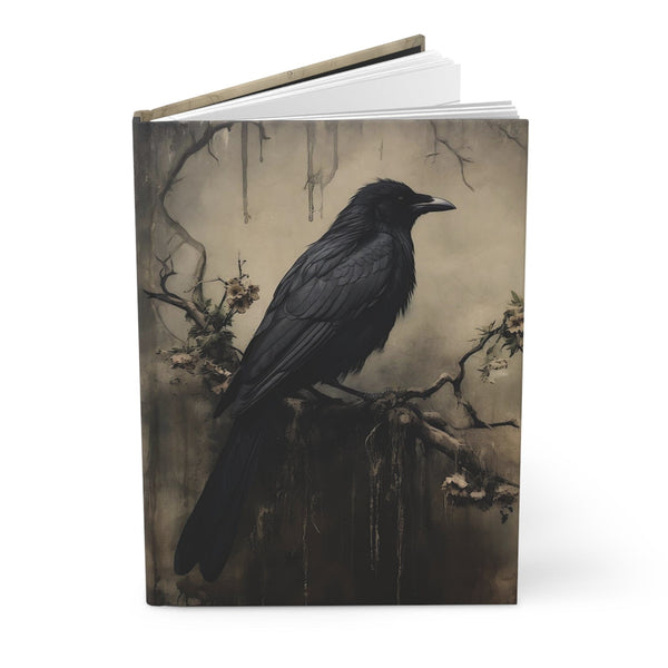 Gothic Raven Notebook - Dark Academia Aesthetic Journal