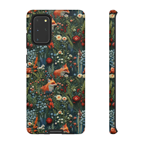 Botanical Fox Aesthetic Phone Case for iPhone, Samsung, Pixel